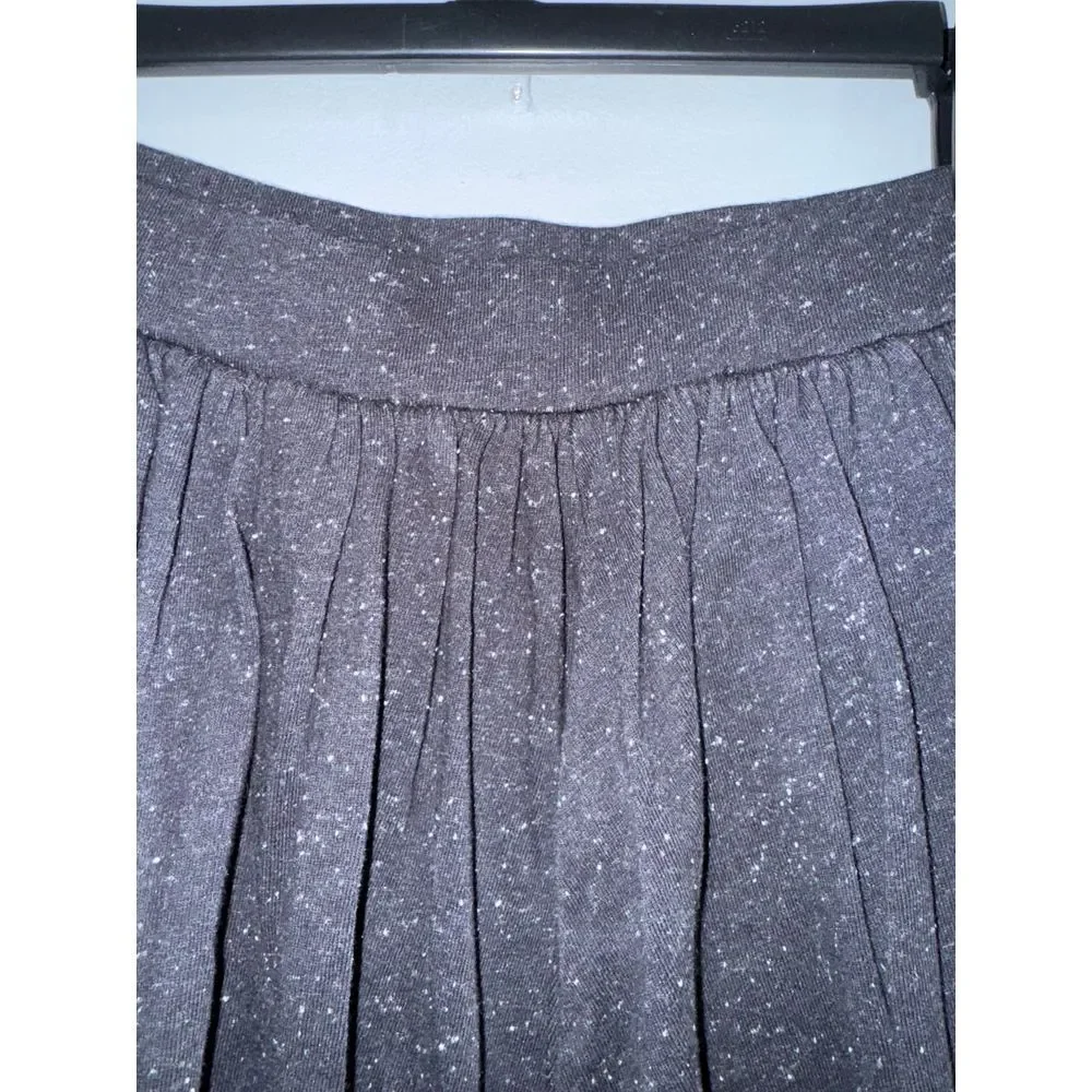 Free People beach Conch Key black with white flecks mini bubble skirt size small